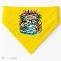 Aruba Bonaire Curacao Cruise 2026 USA-Made Doggie Bandana thumb 0
