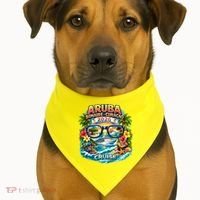 Aruba Bonaire Curacao Cruise 2026 USA-Made Doggie Bandana thumb 1