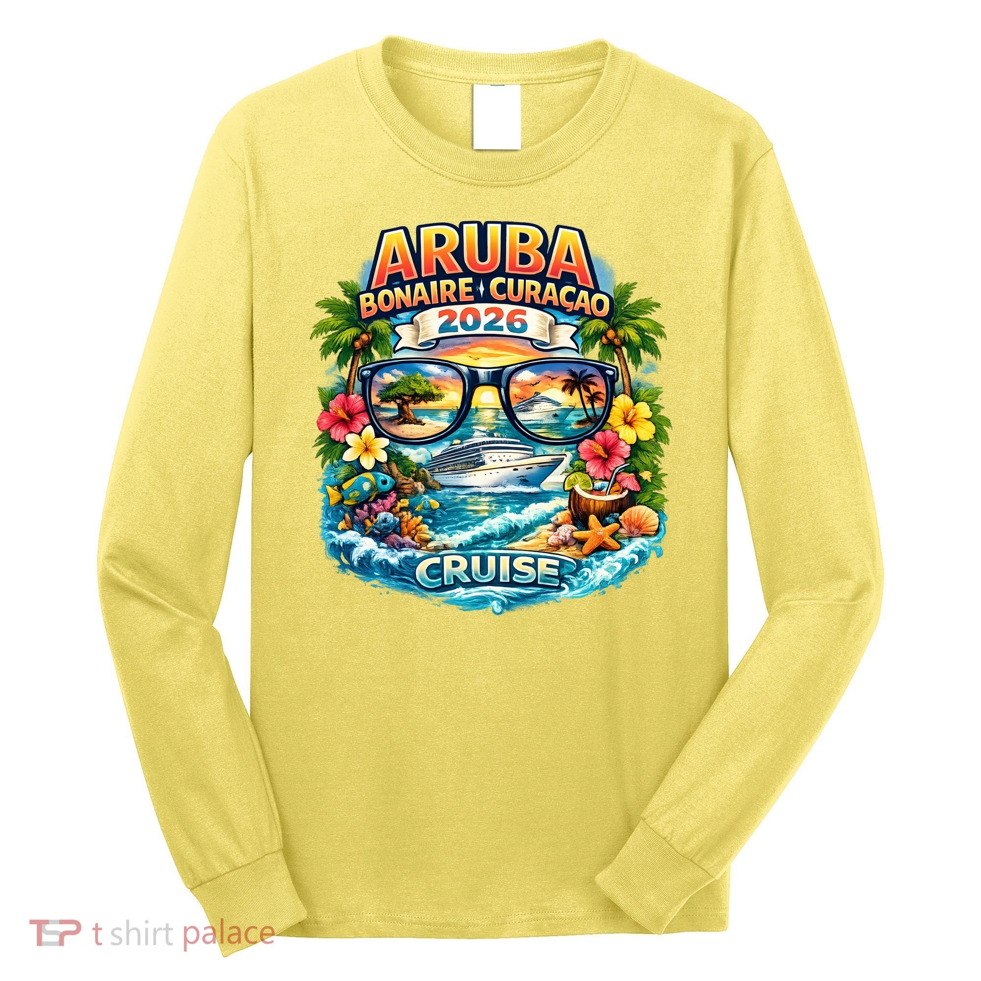 Aruba Bonaire Curacao Cruise 2026 Long Sleeve Shirt