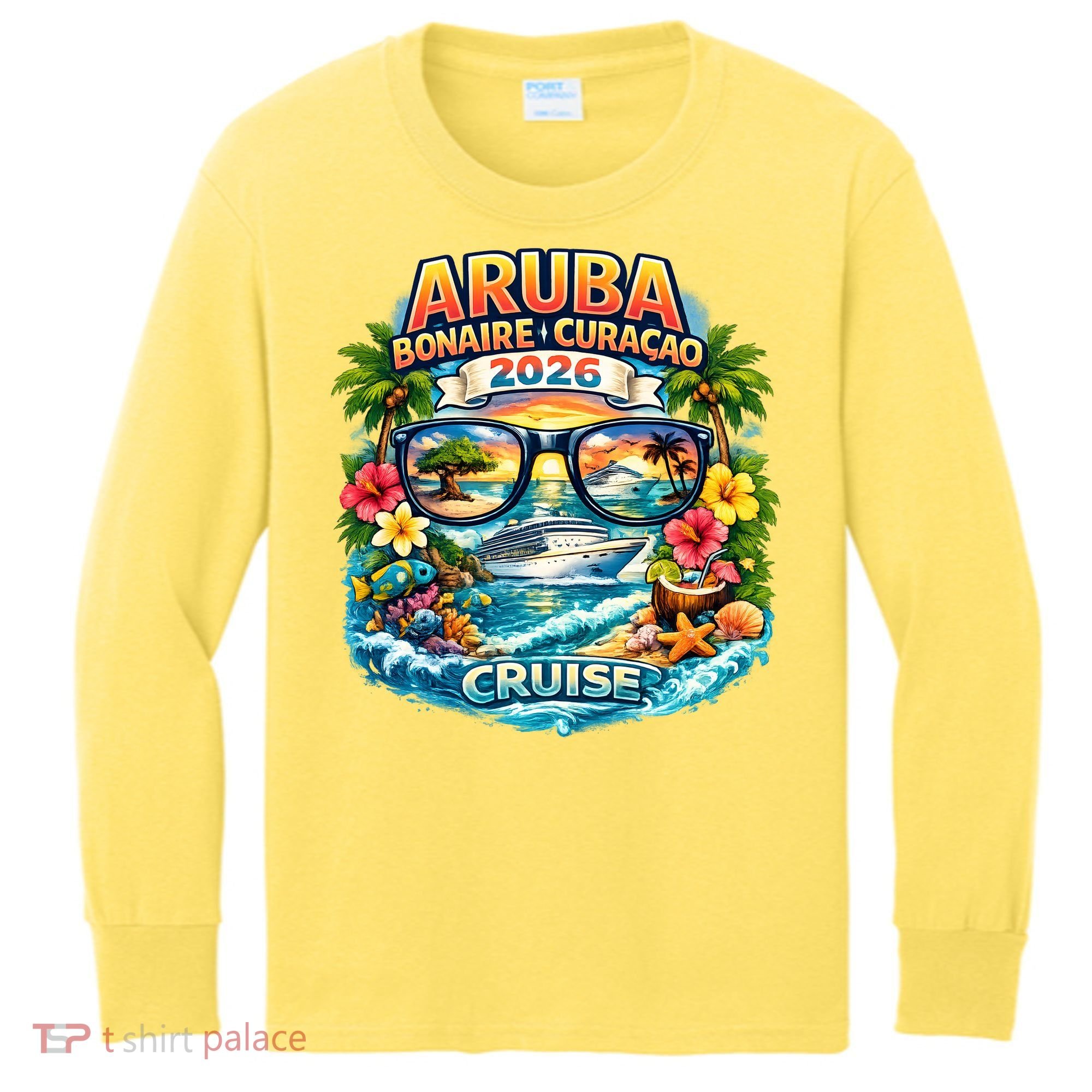 Aruba Bonaire Curacao Cruise 2026 Kids Long Sleeve Shirt