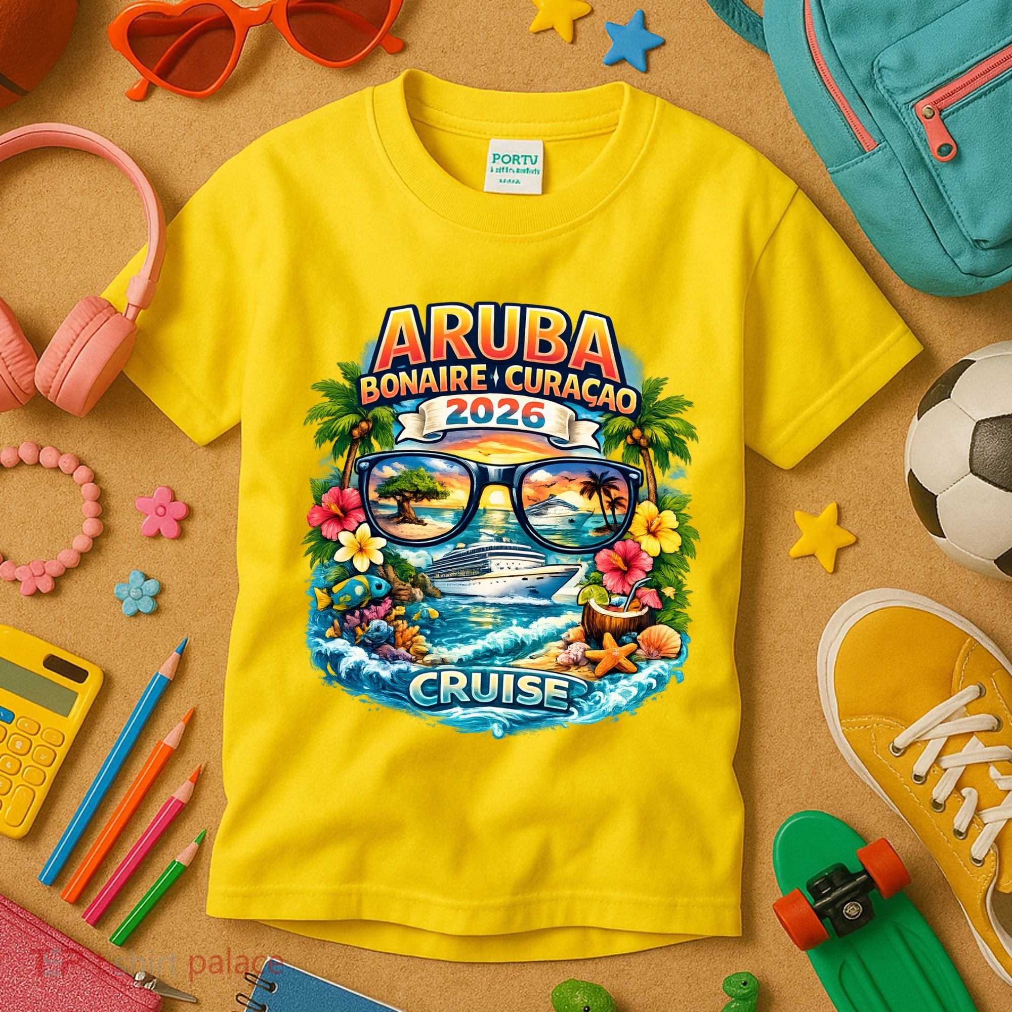 Aruba Bonaire Curacao Cruise 2026 Kids T-Shirt