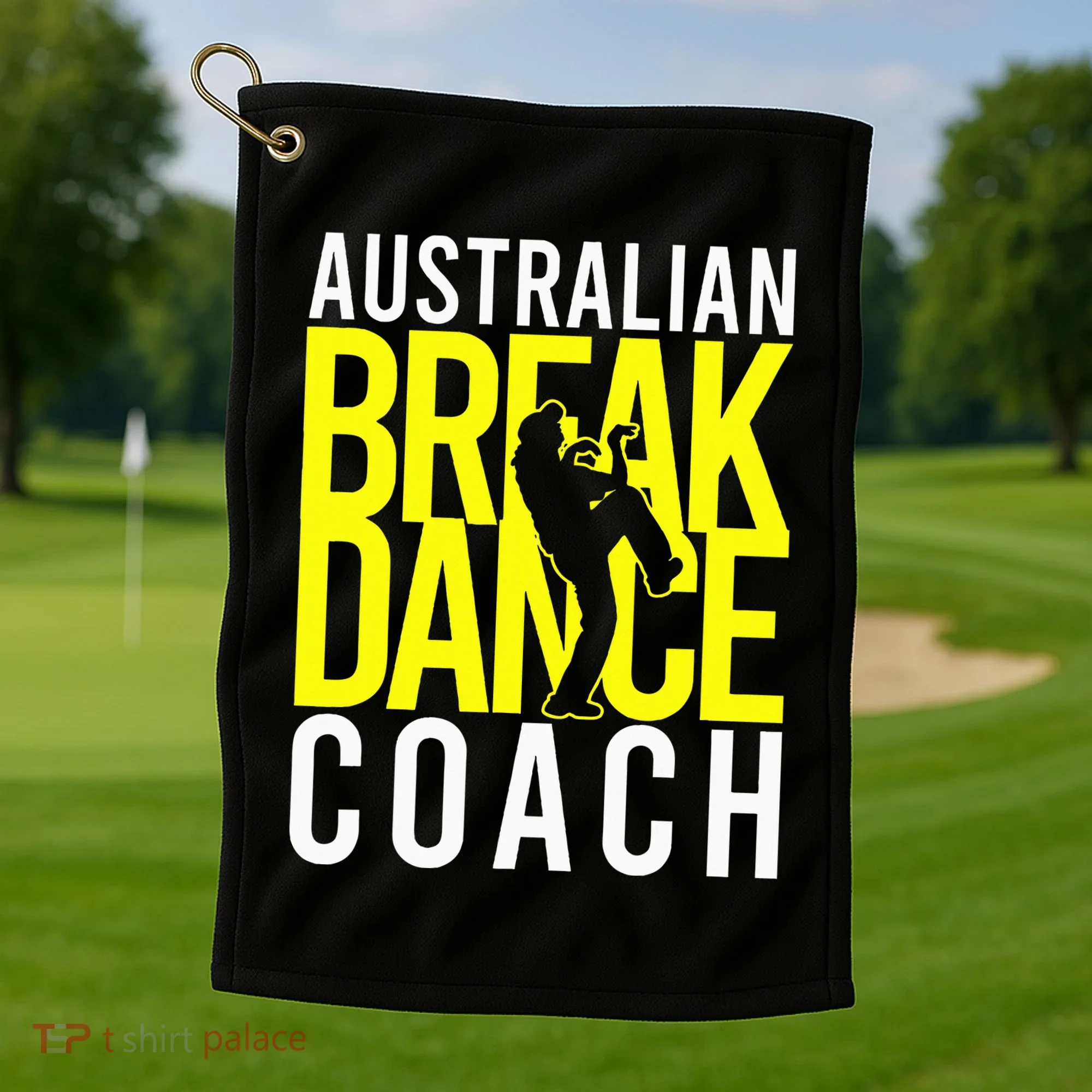 Australian Breakdance Coach Costume Golf Towel