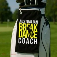 Australian Breakdance Coach Costume Golf Towel thumb 2