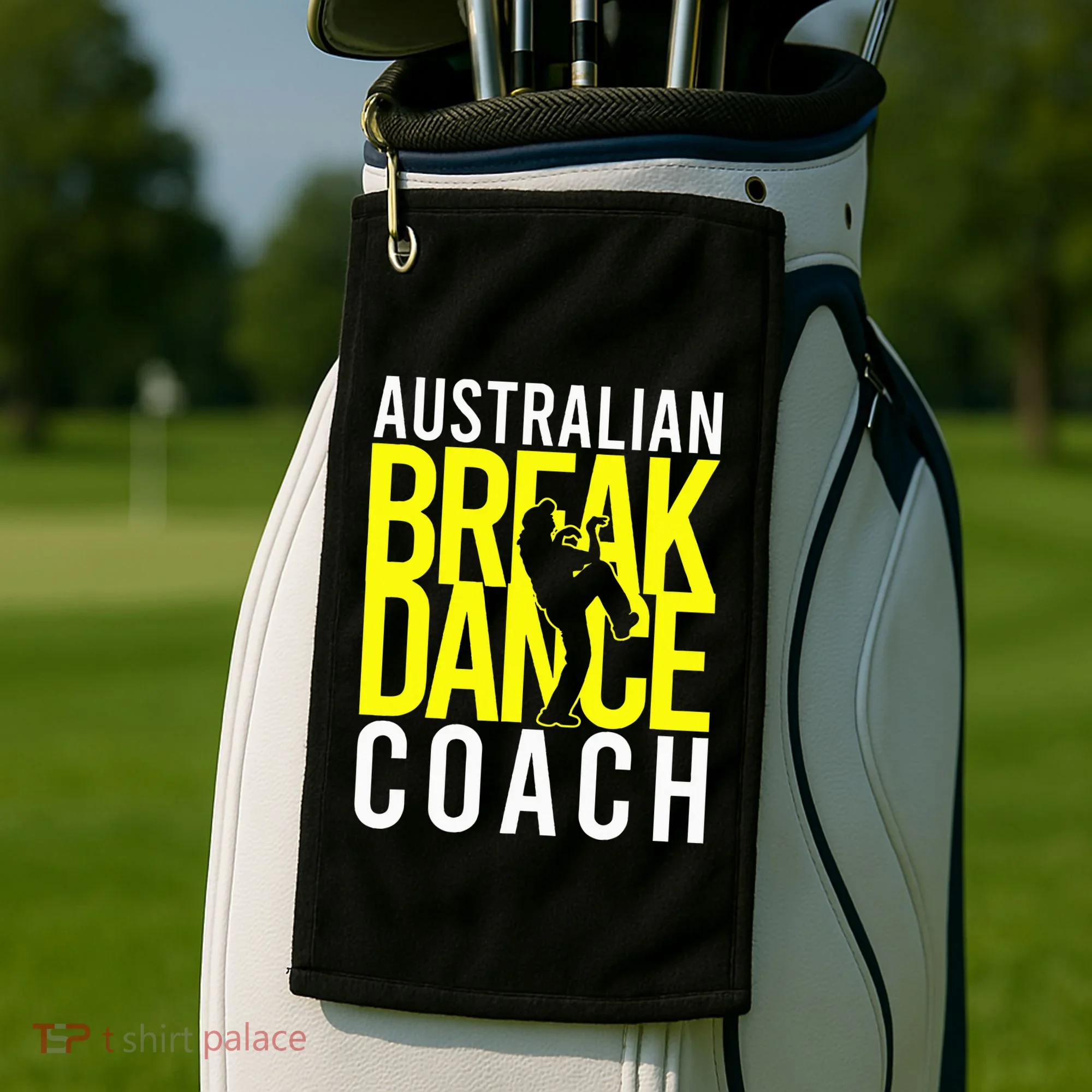 Australian Breakdance Coach Costume Golf Towel