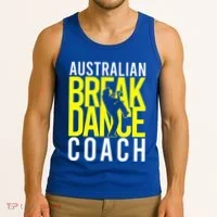 Australian Breakdance Coach Costume Tank Top thumb 3
