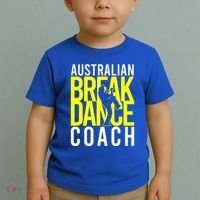 Australian Breakdance Coach Costume Toddler T-Shirt thumb 2