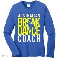 Australian Breakdance Coach Costume Women's Long Sleeve Shirt thumb 0