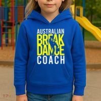 Australian Breakdance Coach Costume Kids Hoodie thumb 3