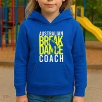 Australian Breakdance Coach Costume Kids Hoodie thumb 3