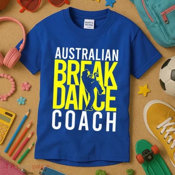 Australian Breakdance Coach Costume Kids T-Shirt