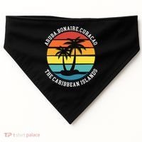 Aruba Bonaire Curacao The Caribbean Islands Vacation USA-Made Doggie Bandana thumb 0