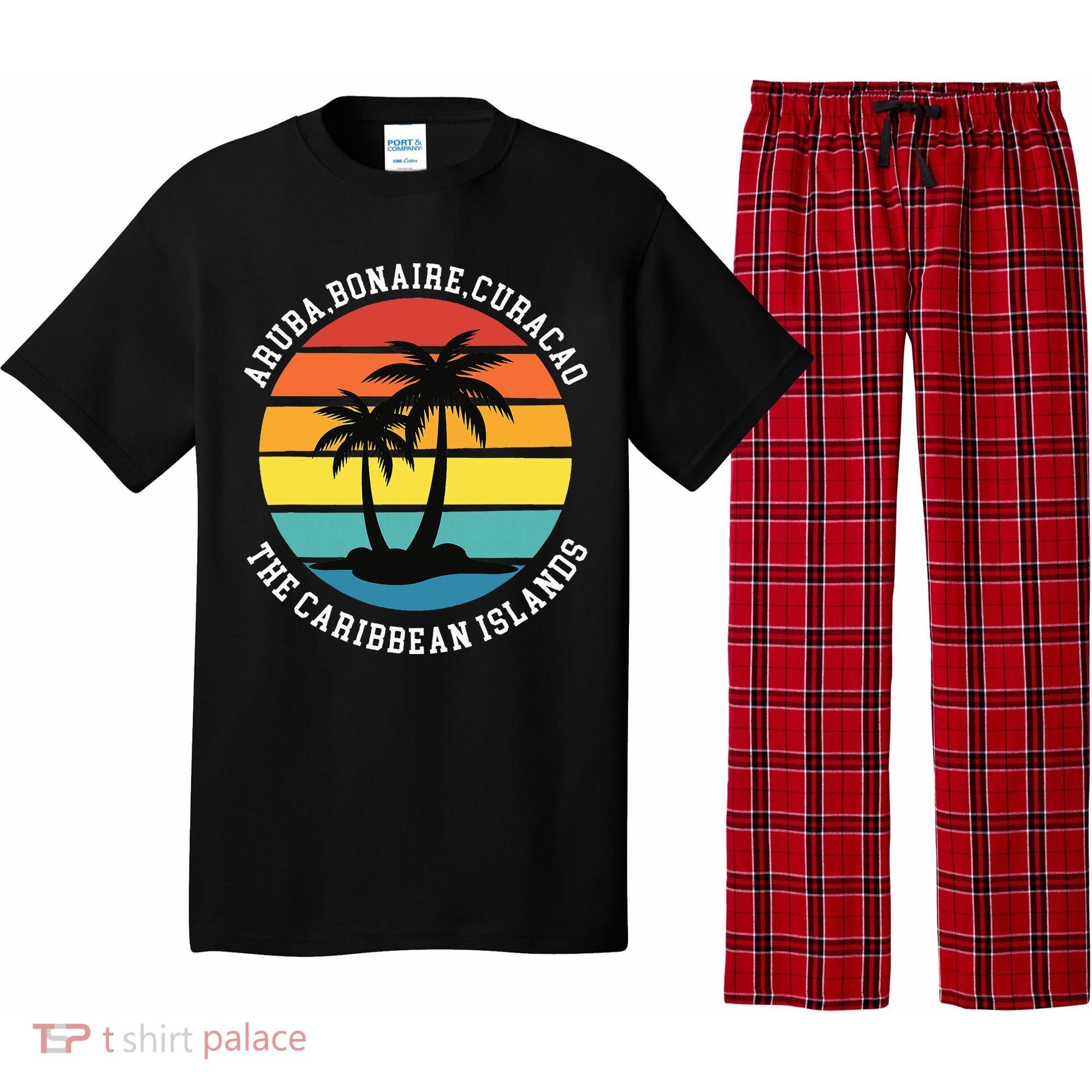 Aruba Bonaire Curacao The Caribbean Islands Vacation Pajama Set