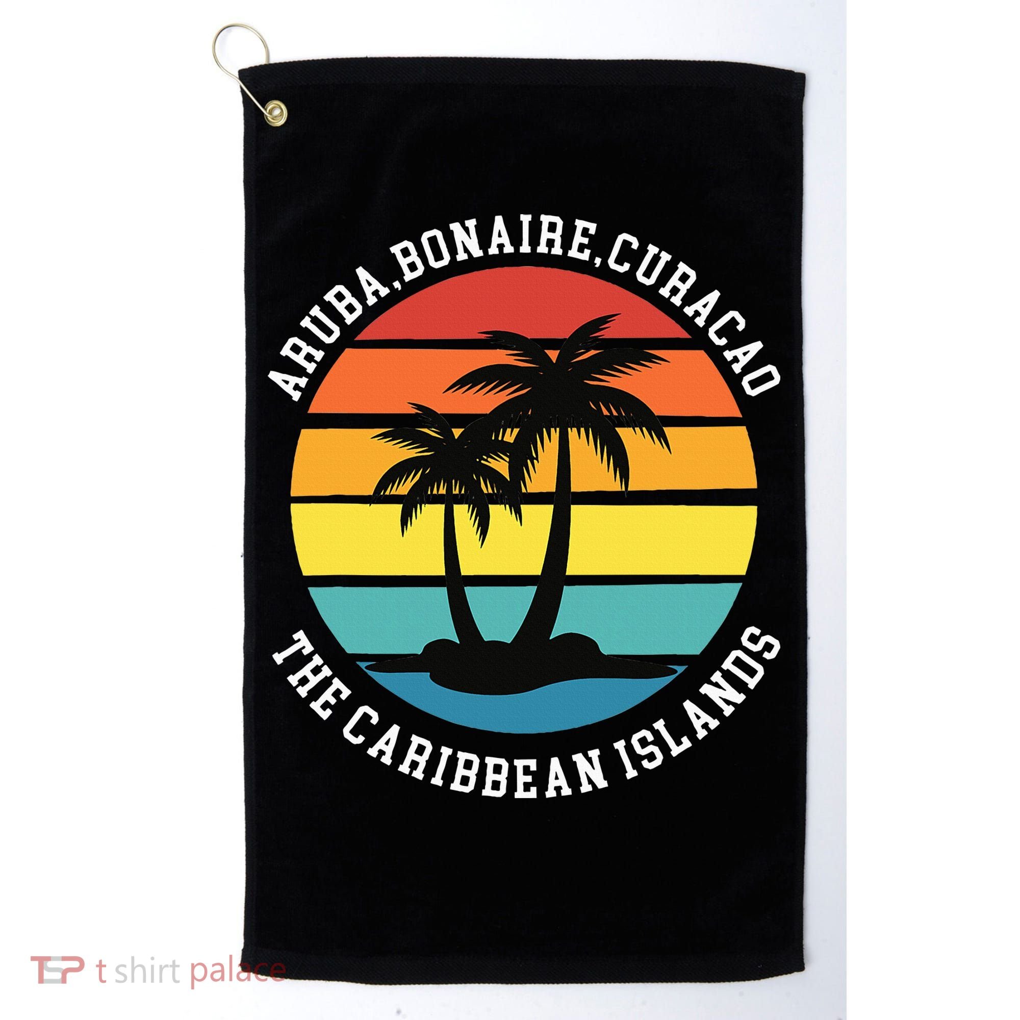 Aruba Bonaire Curacao The Caribbean Islands Vacation Golf Towel
