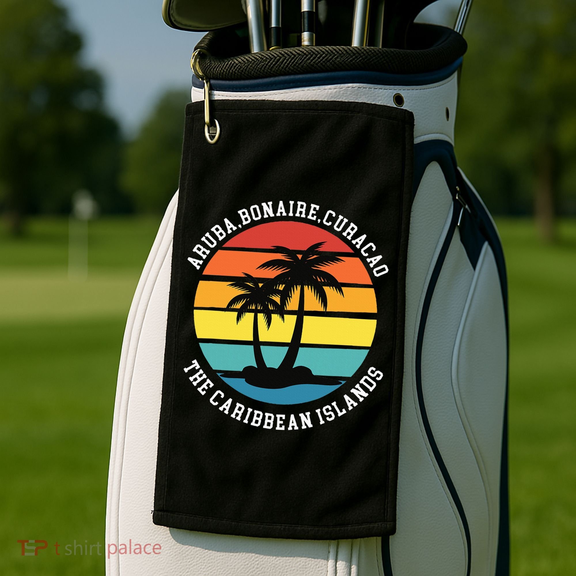 Aruba Bonaire Curacao The Caribbean Islands Vacation Golf Towel