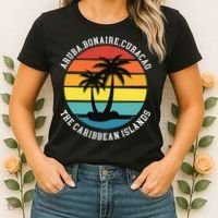 Aruba Bonaire Curacao The Caribbean Islands Vacation Women's T-Shirt thumb 2