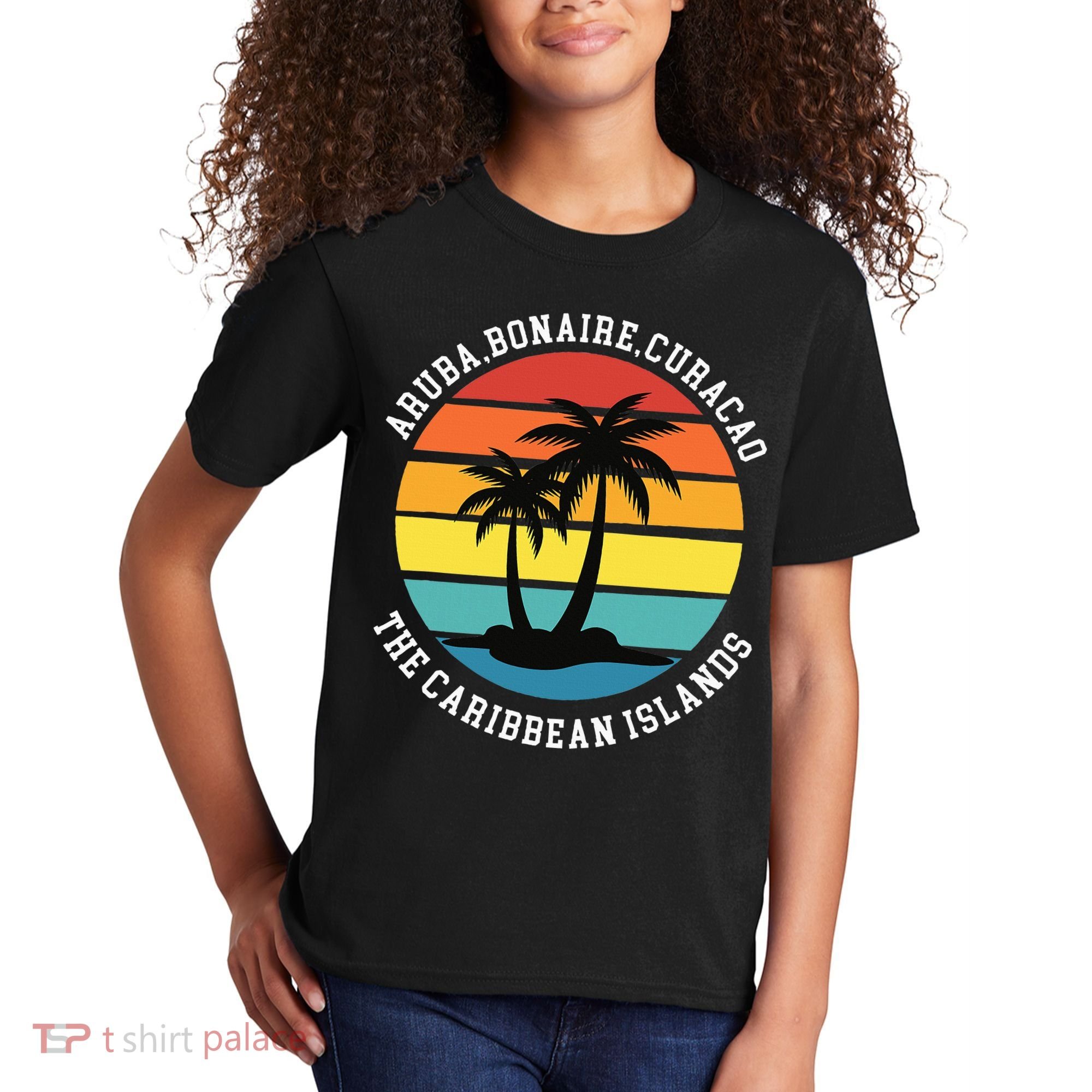 Aruba Bonaire Curacao The Caribbean Islands Vacation Kids T-Shirt