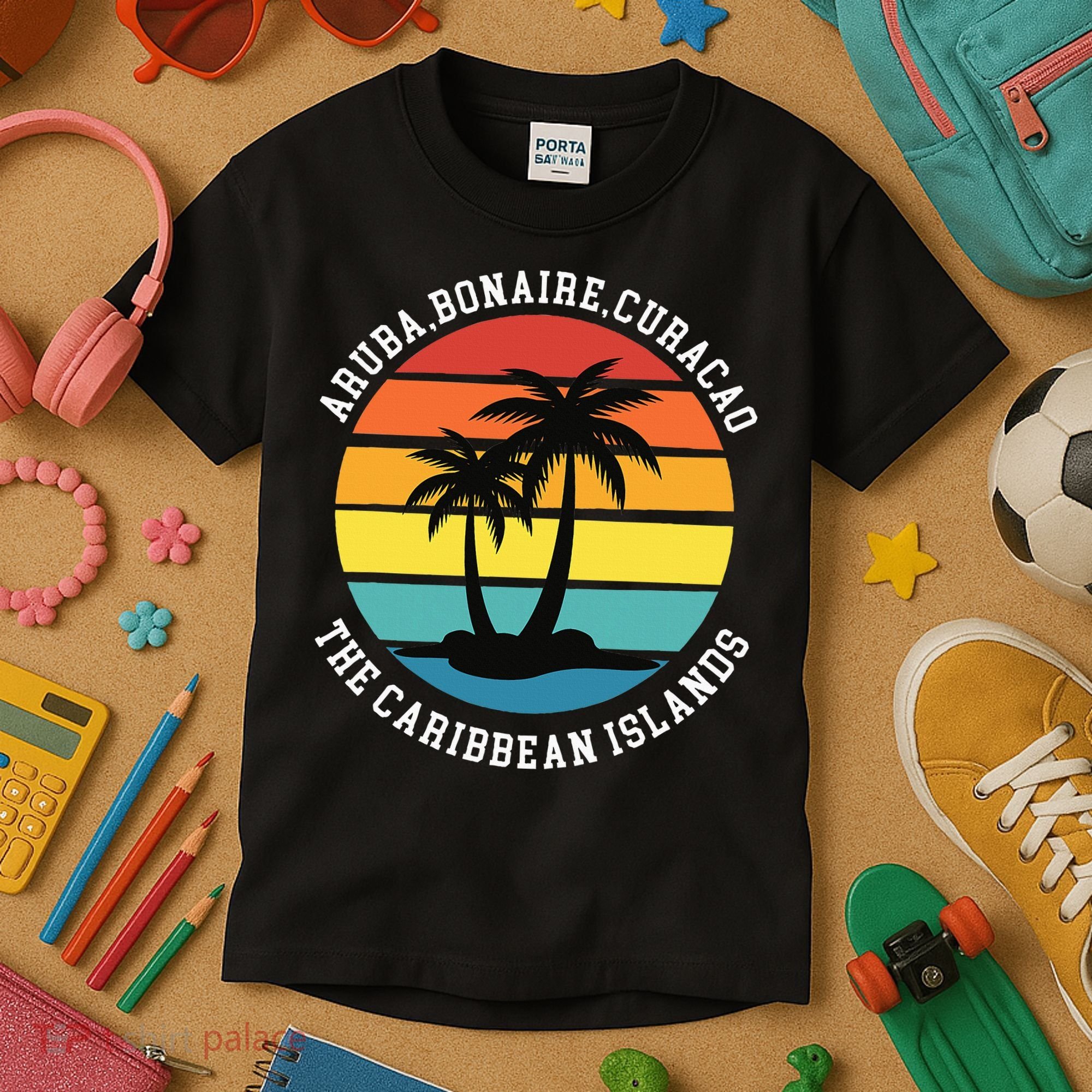 Aruba Bonaire Curacao The Caribbean Islands Vacation Kids T-Shirt