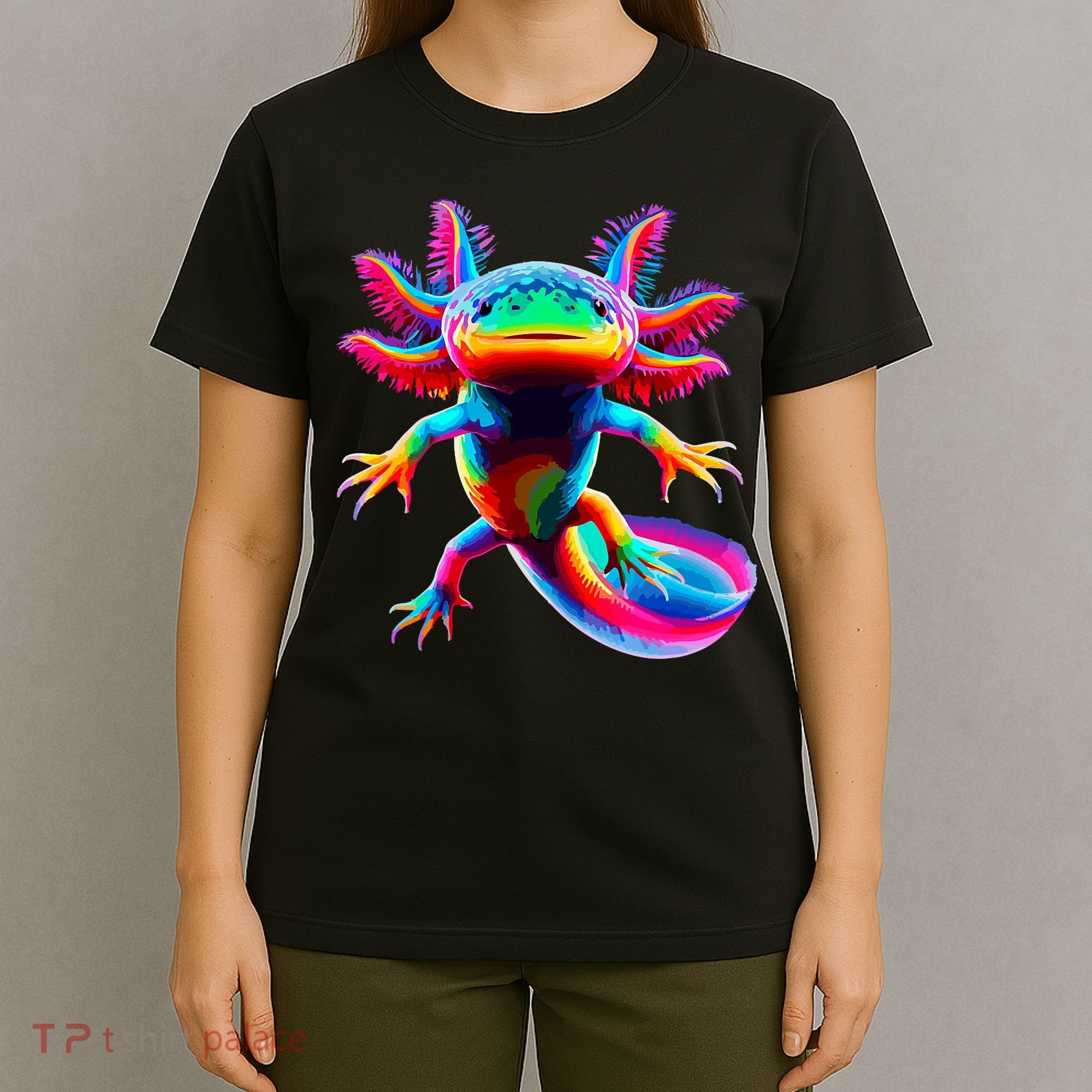 Axolotl Beautiful Colorful Axolotl T-Shirt