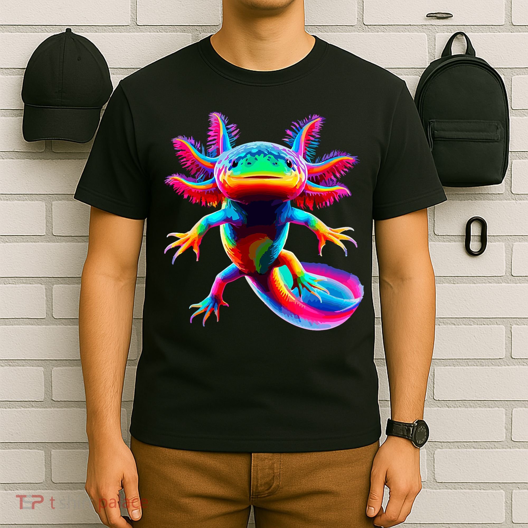 Axolotl Beautiful Colorful Axolotl T-Shirt