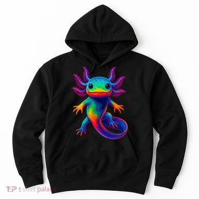 Axolotl Beautiful Colorful Kawaii Axolot Hoodie
