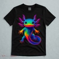 Axolotl Beautiful Colorful Kawaii Axolot T-Shirt thumb 5