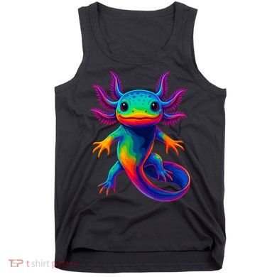 Axolotl Beautiful Colorful Kawaii Axolot Tank Top