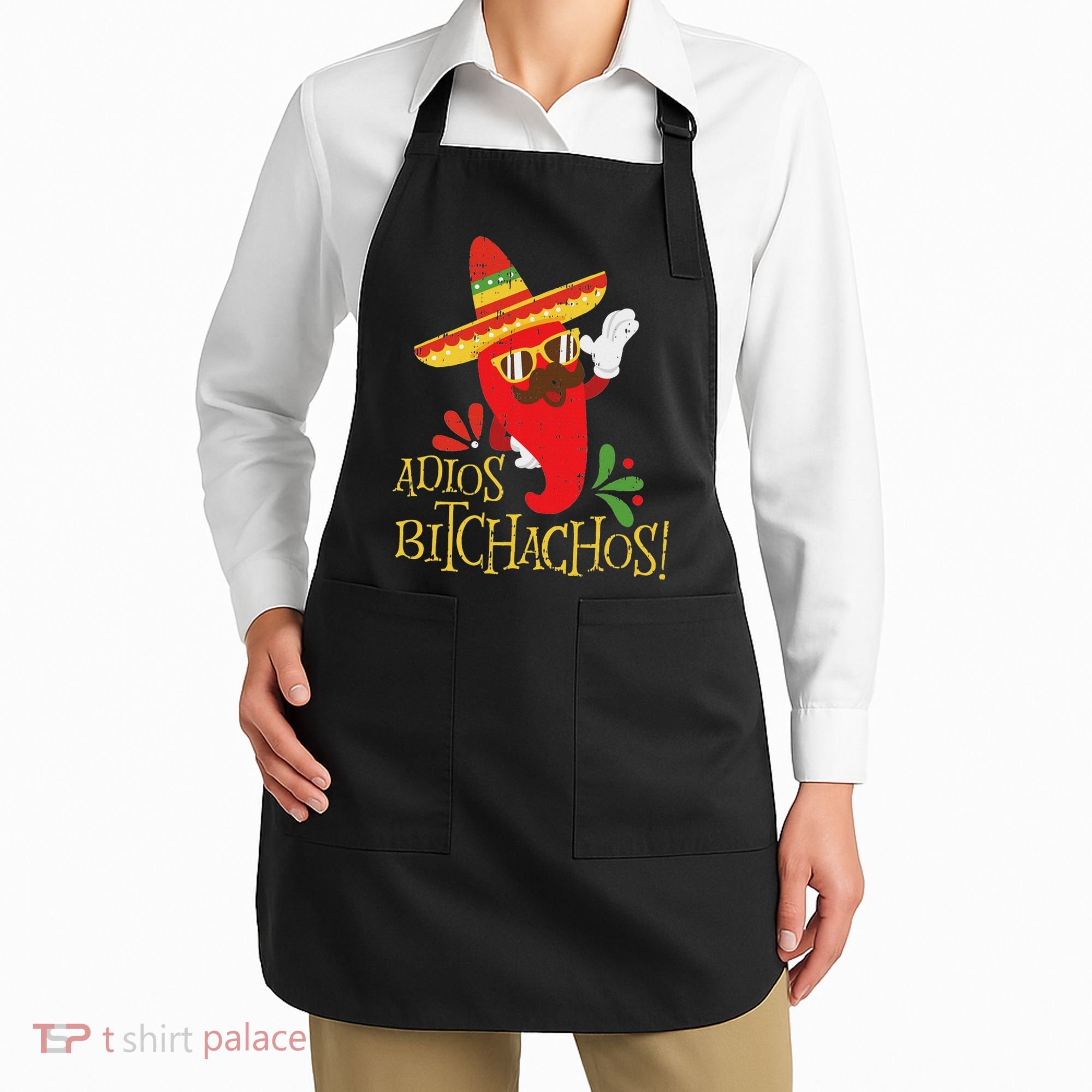 Adios Bitchachos Cinco De Mayo Mexican Chili Peppers Apron