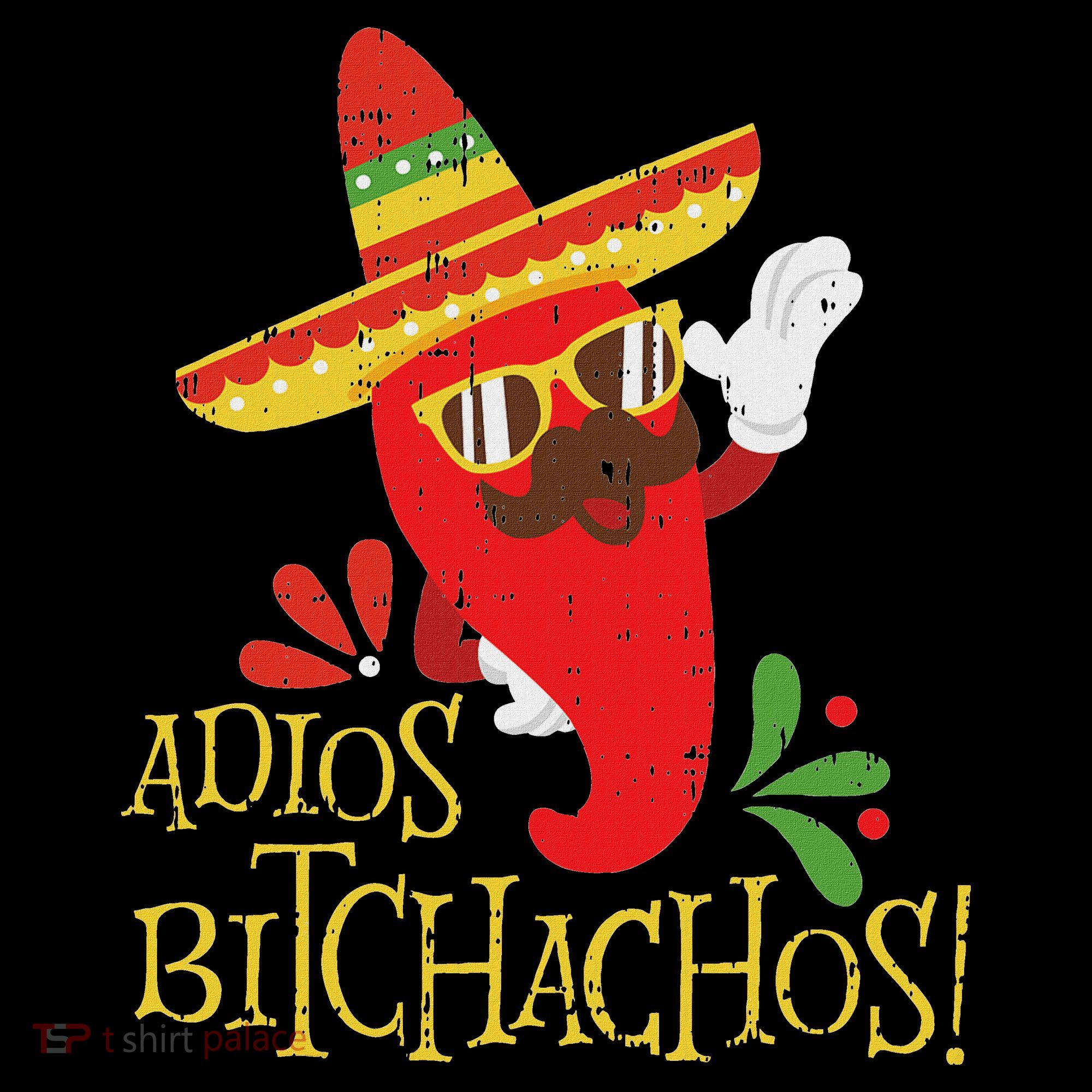 Adios Bitchachos Cinco De Mayo Mexican Chili Peppers Mousepad