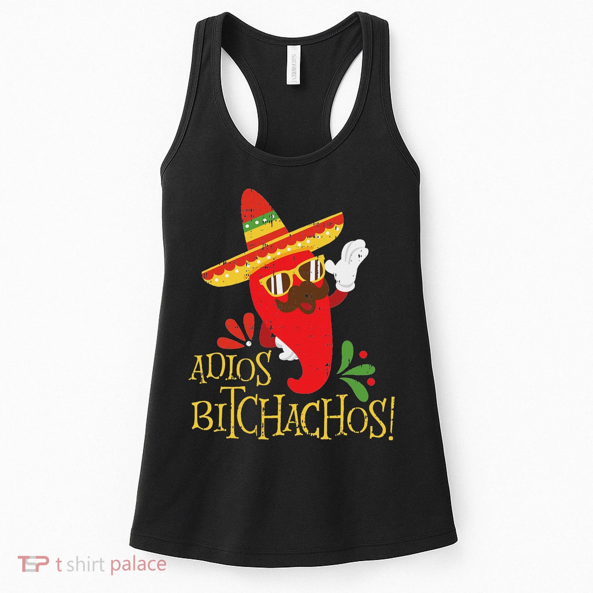 Adios Bitchachos Cinco De Mayo Mexican Chili Peppers Women's Tank Top