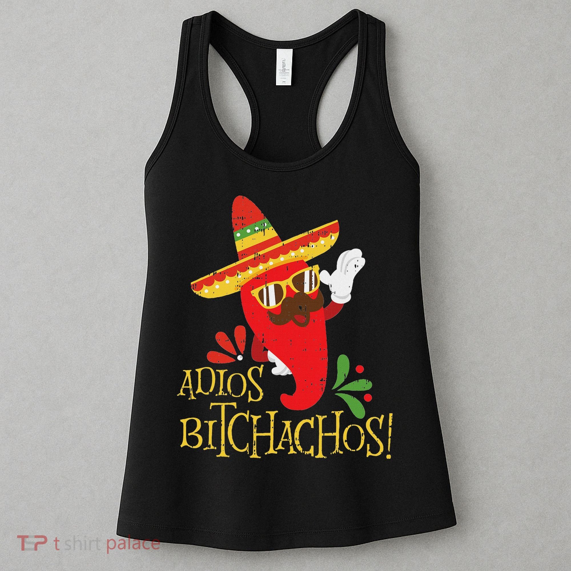 Adios Bitchachos Cinco De Mayo Mexican Chili Peppers Women's Tank Top