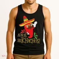 Adios Bitchachos Cinco De Mayo Mexican Chili Peppers Tank Top thumb 3