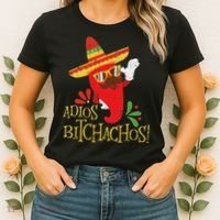Adios Bitchachos Cinco De Mayo Mexican Chili Peppers Women's T-Shirt thumb 2