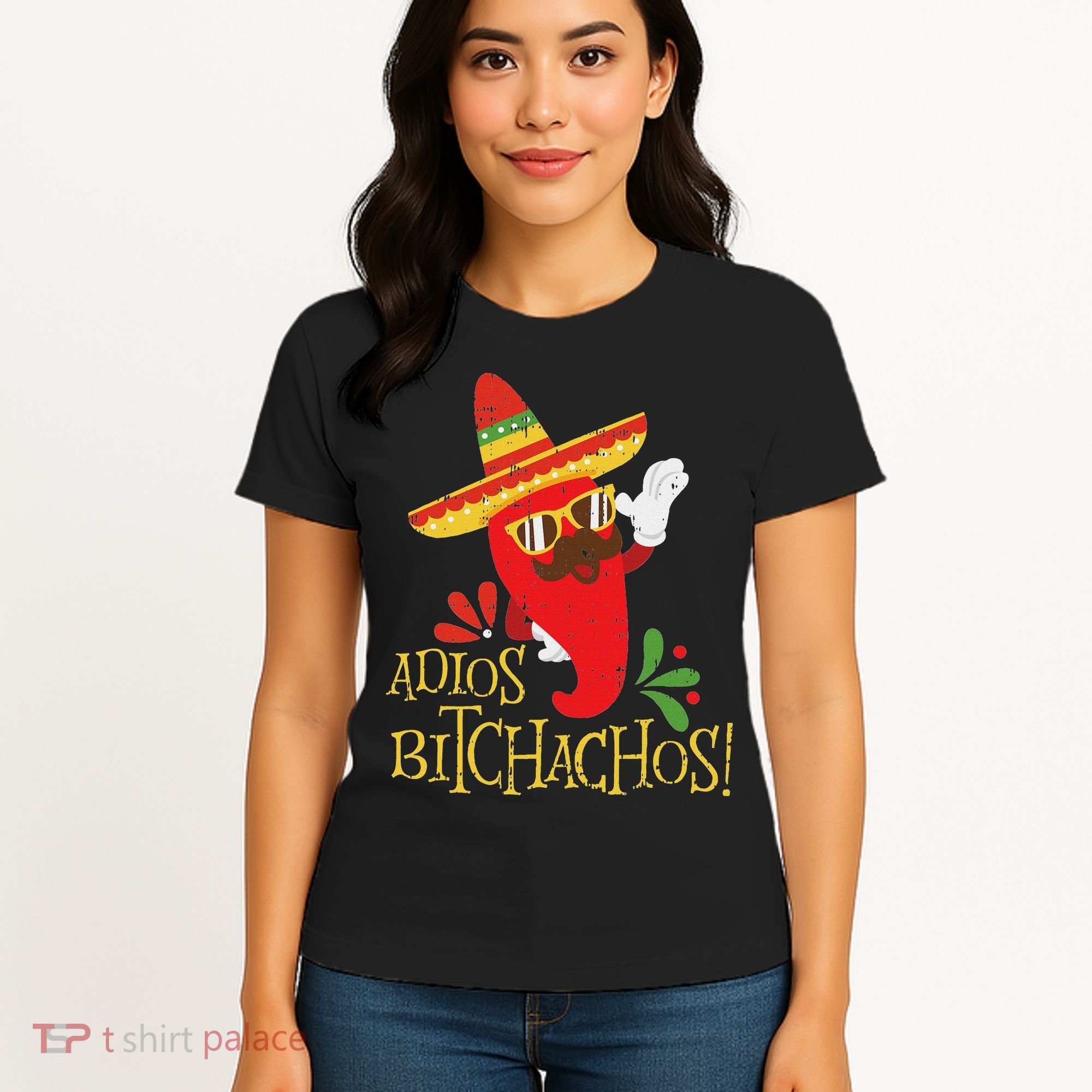 Adios Bitchachos Cinco De Mayo Mexican Chili Peppers Women's T-Shirt