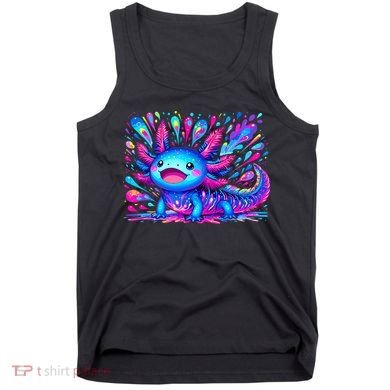 Axolotl Beautiful Colorful Art Axolotl Tank Top