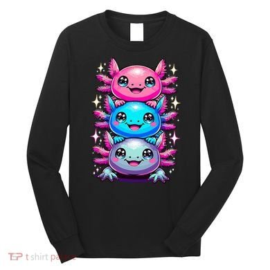 Axolotl Beautiful Colorful Art Axolotls Long Sleeve Shirt