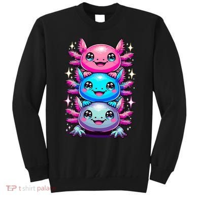 Axolotl Beautiful Colorful Art Axolotls Sweatshirt