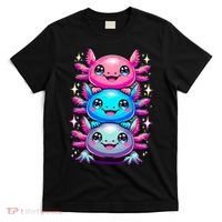 Axolotl Beautiful Colorful Art Axolotls T-Shirt thumb 0