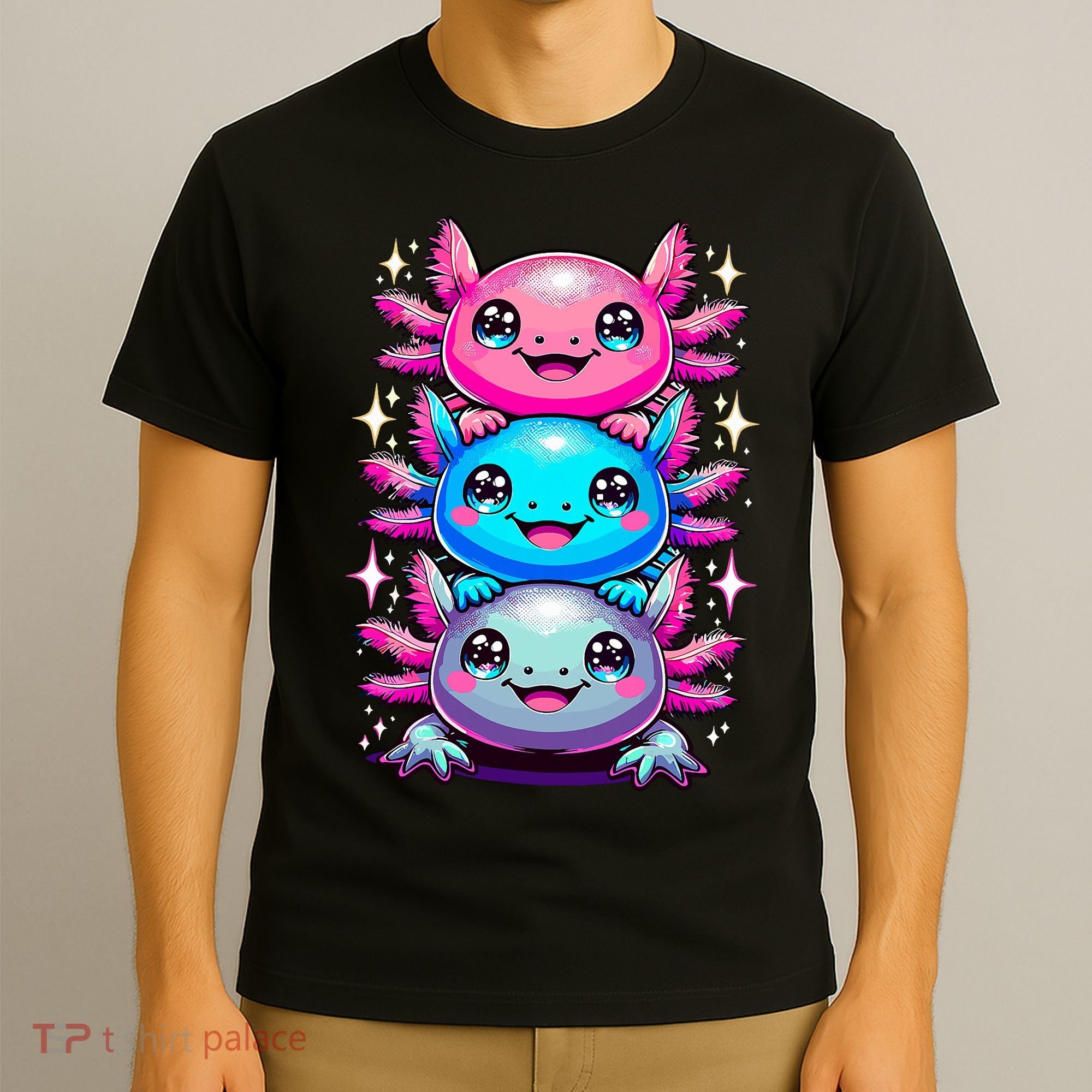 Axolotl Beautiful Colorful Art Axolotls T-Shirt