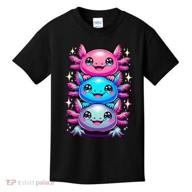 Axolotl Beautiful Colorful Art Axolotls Kids T-Shirt