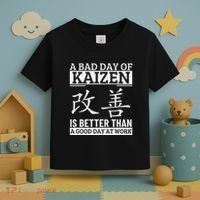A Bad Day Of Kaizen Funny Japanese Kaizen Toddler T-Shirt thumb 3