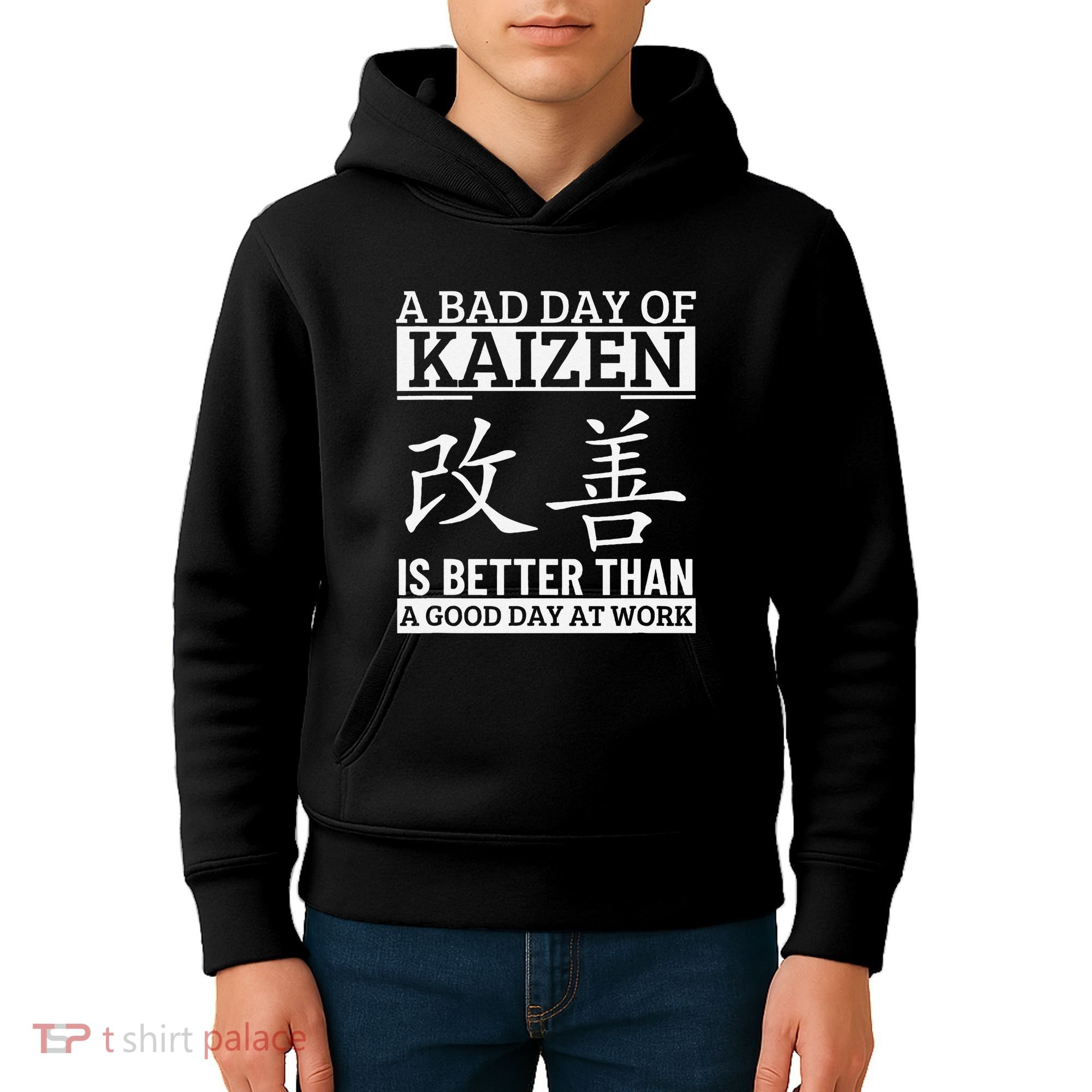 A Bad Day Of Kaizen Funny Japanese Kaizen Kids Hoodie