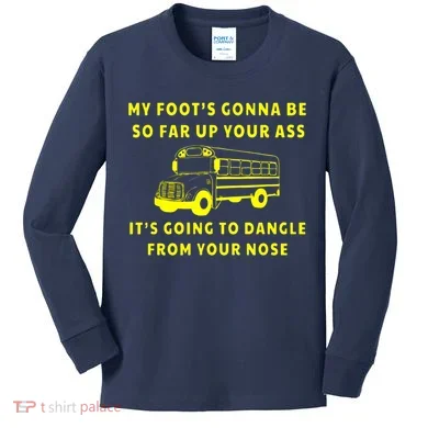 Amherst Bus Driver Kids Long Sleeve Shirt