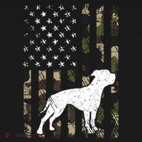 American Bulldog Dog Dad Mom Camouflage Usa Flag Great Gift Women's Hoodie thumb 2