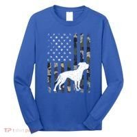 American Bulldog Dog Dad Mom Camouflage Usa Flag Great Gift Long Sleeve Shirt thumb 0