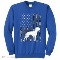 American Bulldog Dog Dad Mom Camouflage Usa Flag Great Gift Sweatshirt thumb 0