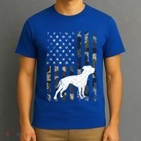 American Bulldog Dog Dad Mom Camouflage Usa Flag Great Gift T-Shirt thumb 3