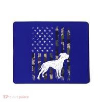 American Bulldog Dog Dad Mom Camouflage Usa Flag Great Gift Mousepad thumb 0
