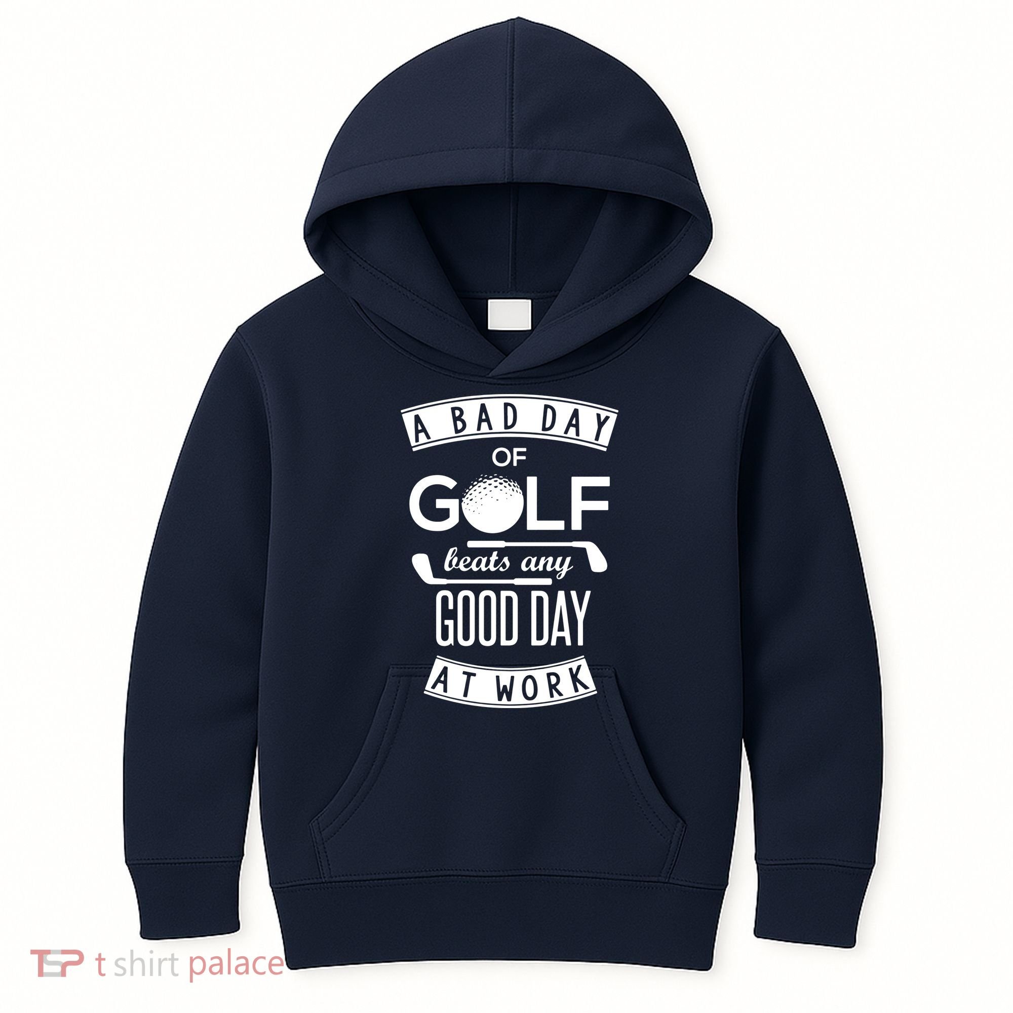 A Bad Day Of Golf Beats Any Day At Work Kids Hoodie