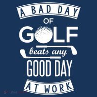 A Bad Day Of Golf Beats Any Day At Work Kids Hoodie thumb 5
