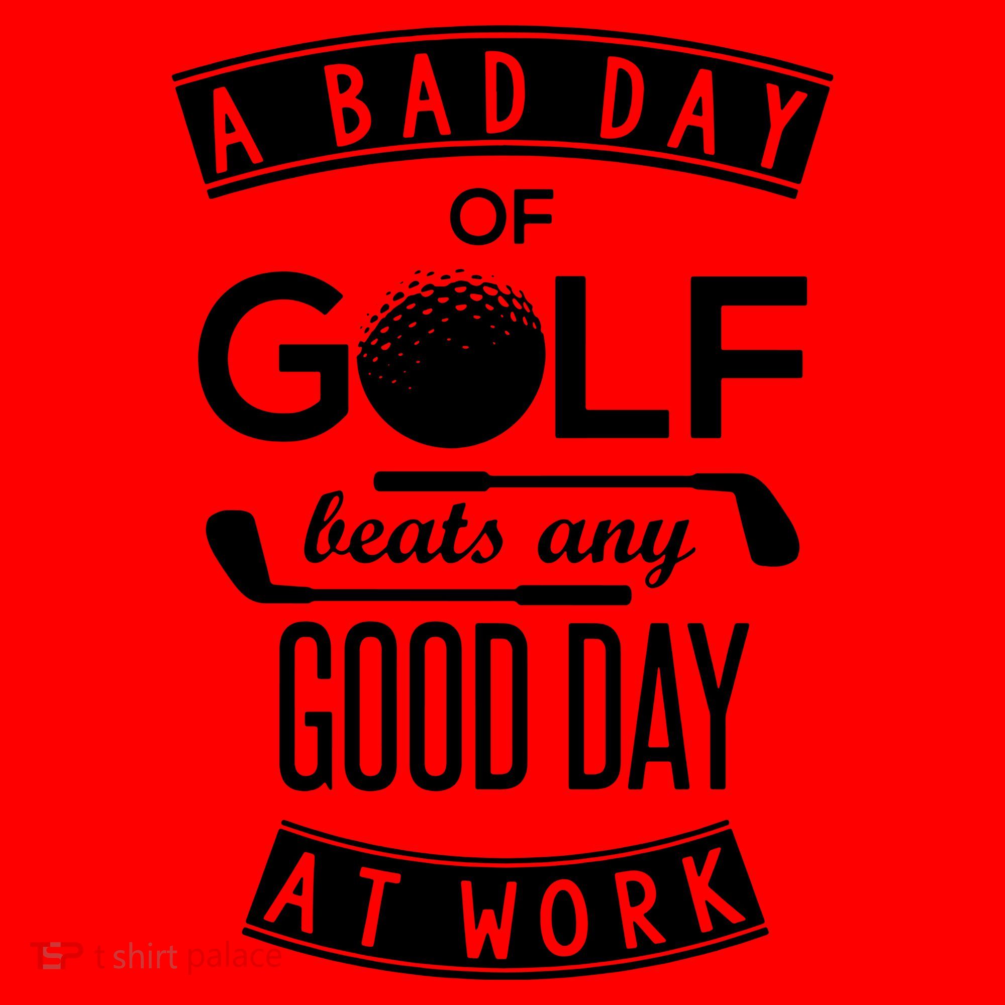 A Bad Day Of Golf Beats Any Day At Work Santa Hat